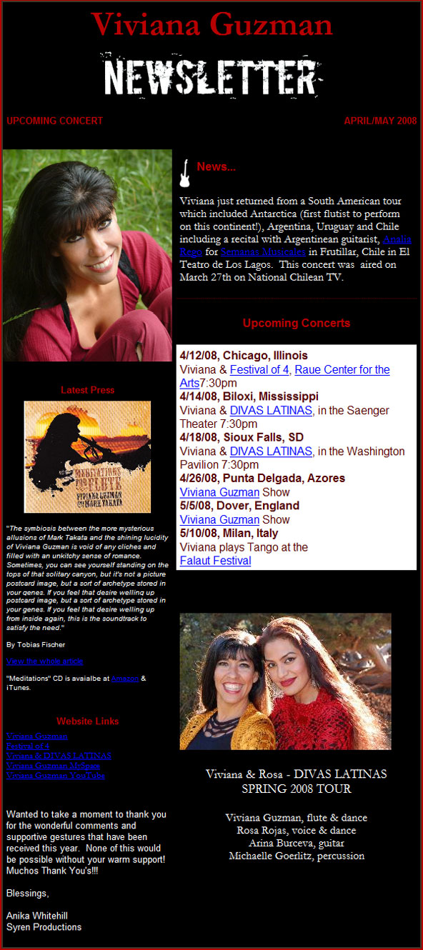 April 2008 Newsletter