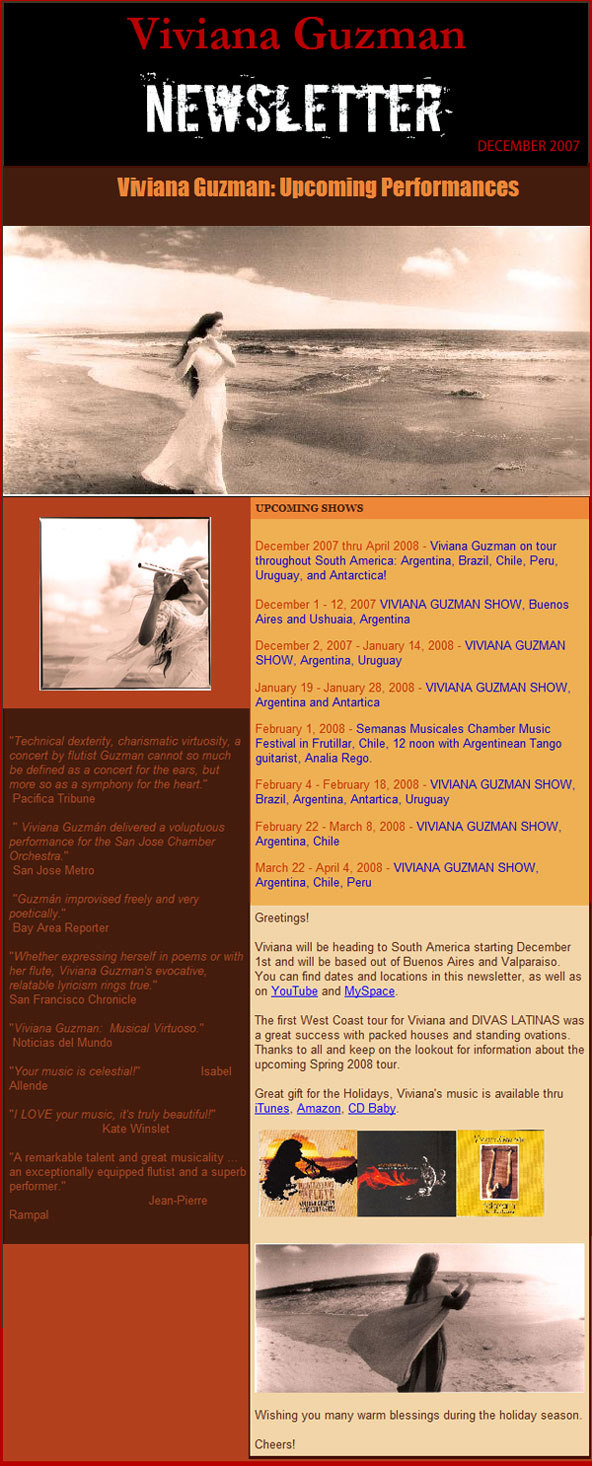 December 2007 Newsletter