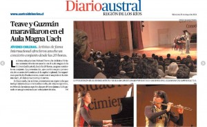 Newspaper Diario Austral Valdivia, Chile