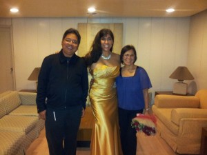 Backstage with Edgar and Nilia