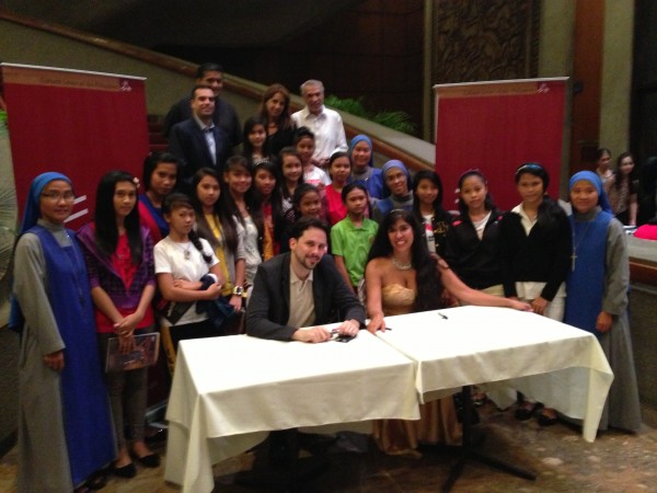 After concert with Olivier Ochanine and girls from the Orphanage, and the Ambassador of Chile, Roberto & Paulina Mayorga