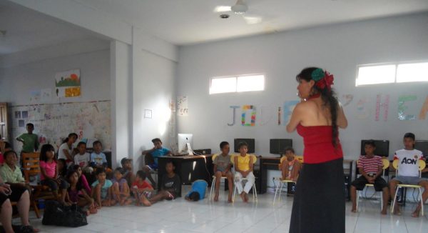 Viviana in the Jody O'Shea Orphanage in Denpasar, Bali