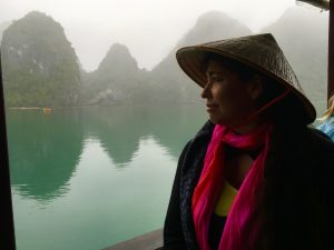 Viviana Guzman in Halong Bay