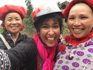 Viviana Guzman with Red Dzao 