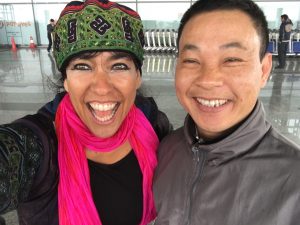 with my driver in Hanoi